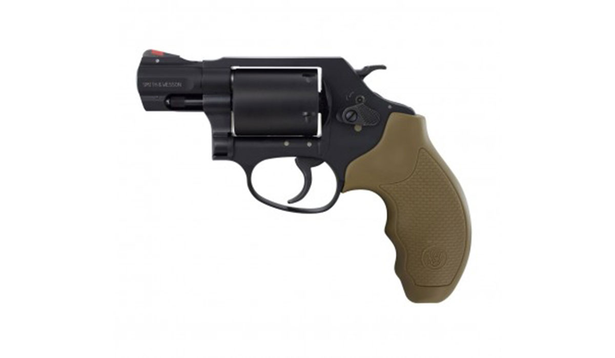 S&W Model 360 Scandium Airweight 357 Mag | 38 Special +P 1.8" Revolver, FDE Grips