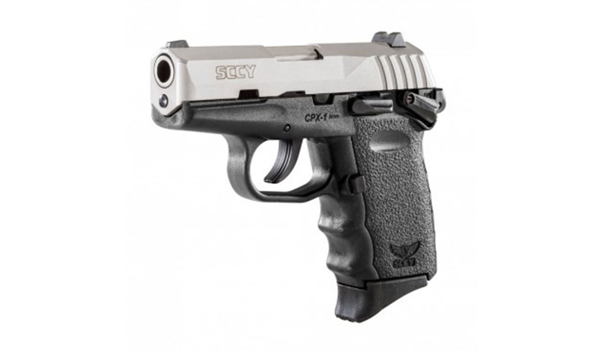 SCCY CPX-1 9mm Black & Stainless Pistol w/ Safety, (1 Magazine)